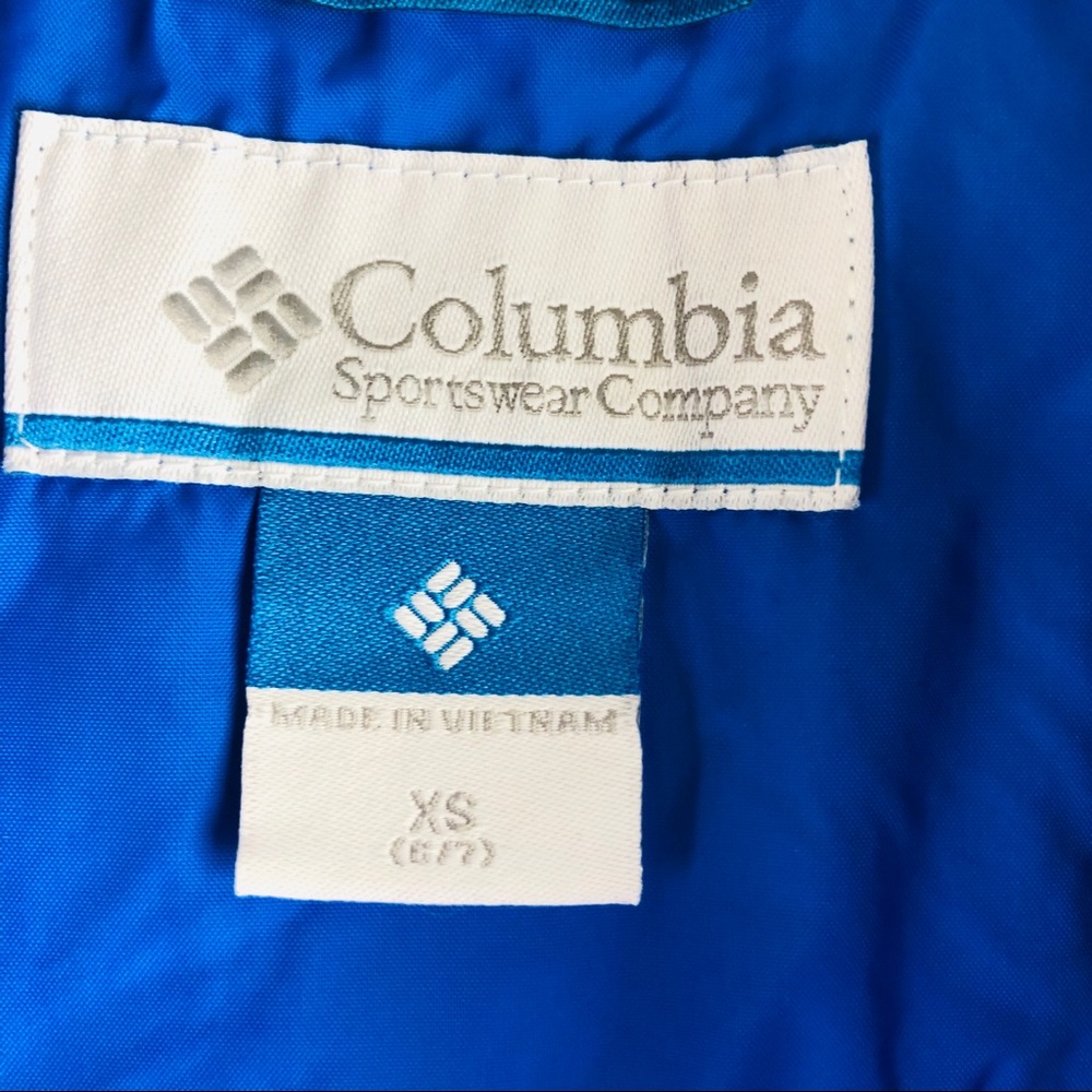 Boys Columbia Light Blue Rain Jacket XS! - Picture 8 of 8